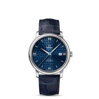 Omega Gents De Ville Prestige Orbis 39.5mm Blue Teddy Design Leather Watch