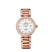 Omega Ladies De Ville Ladymatic 18ct Rose Gold Diamond Dial and Bezel Watch