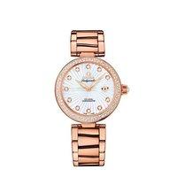 omega ladies de ville ladymatic 18ct rose gold diamond dial and bezel  ...