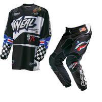 Oneal Element 2016 Afterburner Black Blue Motocross Kit