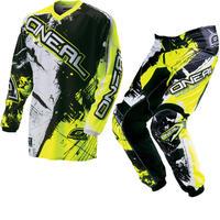 Oneal Element Kids 2016 Shocker Black Hi-Vis Motocross Kit