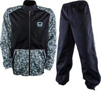 Oneal Shore II Rain Jacket and Pants Motocross Black Grey Kit