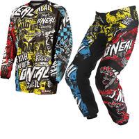 Oneal Element Kids 2015 Wild Multicoloured Motocross Kit