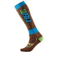 Oneal Pro MX BigFoot Socks Brown Blue