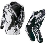 Oneal Element 2016 Shocker Black White Motocross Kit