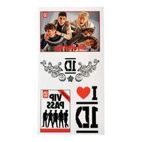 one direction 1 sheet tattoo pack