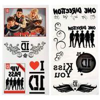 One Direction 3 Sheet Tattoo Pack