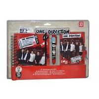 one direction red notebook set stationery