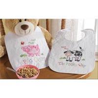 On The Farm Bibs Stamped Cross Stitch Kit-9X14 Set Of 2 207985