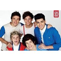 One Direction White And Blue Maxi Poster, Red