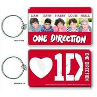 one direction keychain double sides 2 in onesize