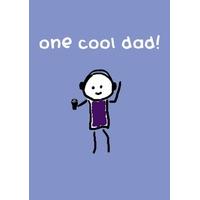 one cool dad fathers day card