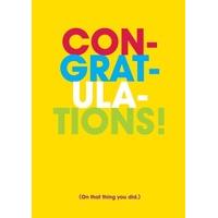On That Thing | Funny Congratulations Card