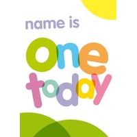 One Today | Personalised Birthday Card