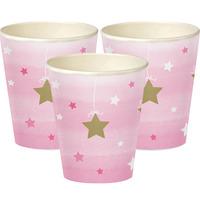 One Little Star Pink Paper Party Cups