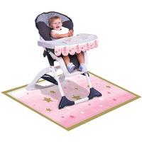 One Little Star Pink High Chair Kit