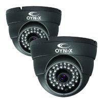 onyx 800tvl 36mm fixed lens up to 25m ir dome camera twin pack