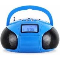 OneConcept Bamboombox Mini-Radio blue