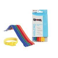 ONE-WRAP® Reusable Ties (5) 12mm x 20cm Multi-Colour