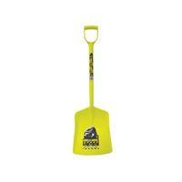 one piece plastic shovel yellow