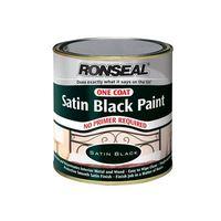 one coat paint satin black 250ml