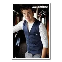One Direction Liam Portrait Poster White Framed - 96.5 x 66 cms (Approx 38 x 26 inches)