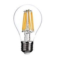 ON E26/E27 8W 8 COB 800 LM Warm White A60(A19) edison Vintage LED Filament Bulbs AC 220-240 V