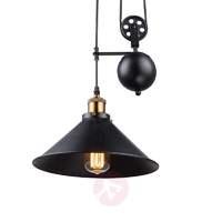 One-bulb hanging light Viktor - height-adjustable