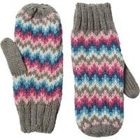 Onfire Womens Jacquard Mittens Multi