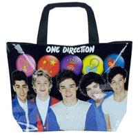 one direction tote bag band buttons