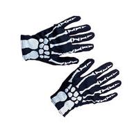 One Size Childrens Skeleton Gloves