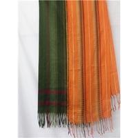 One Lochmere Merino Wool and cashmere blend and Orange Scarf Lochmere - Size: One size - Green - Scarf