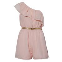 One Shoulder Frill Playsuit