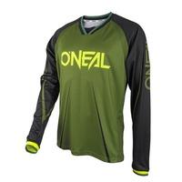 Oneal Element FR MTB Jersey - 2017 - Green / Black / Large