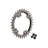 oneup components xtr 96bcd narrow wide oval single chainring grey 30 t ...