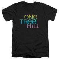 one tree hill color blend logo v neck