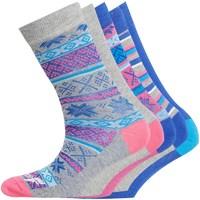 Onfire Womens Five Pack Socks Multi