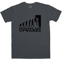 Onwards and Upwards - Climbing Evolution T Shirt