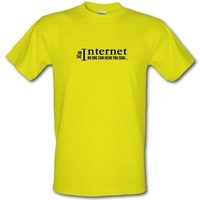 On the internet no one can hear you sigh! male t-shirt.