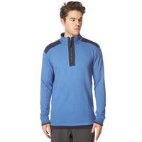 one earth mens william half zip pullover blue