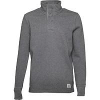 Onfire Mens Funnel Neck Sweatshirt Charcoal