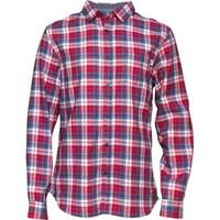 Onfire Mens Long Sleeve Checked Shirt Red/Blue/White