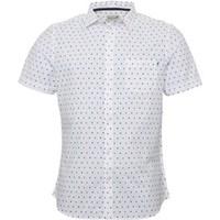 Onfire Mens Printed Shirt White/Navy/Red