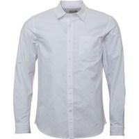 Onfire Mens Long Sleeve Plain Oxford Shirt White