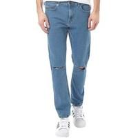 ONLY & SONS Mens Warp With Rip Skinny Jeans Light Blue