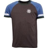 Onfire Mens Raglan Sleeve T-Shirt With Chest Print Charcoal Marl