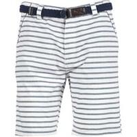 Onfire Mens Striped Shorts Ecru/Navy