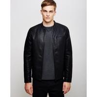 Only Sons Joren Jacket Black men\'s Leather jacket in black