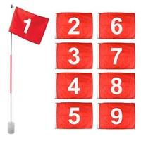 on par golf pole flag and cup full set