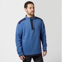 one earth mens william half zip pullover blue blue